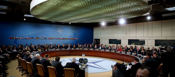 NATO foreign ministers gather for the session to formally admit Montenegro during ministerial meetings at NATO Headquarters in Brussels December 2, 2015 NATO foreign ministers gather for the session to formally admit Montenegro during ministerial meetings at NATO Headquarters in Brussels December 2, 2015 - Sputnik International