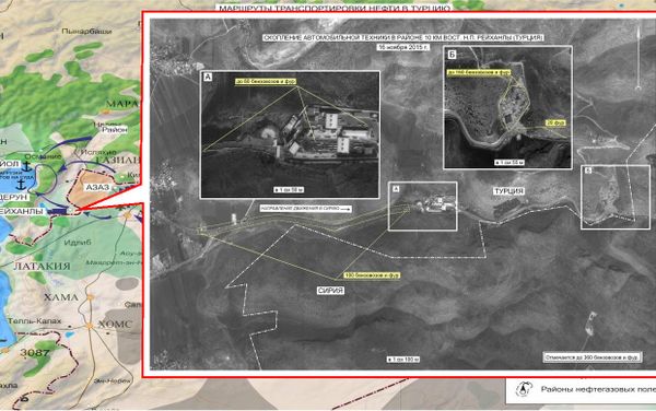 Concentration of vehicles near Azaz District in Syria. Maximum available quality. (Still frames of the Russian Defense Ministry.) Concentration of vehicles near Azaz District in Syria. Maximum available quality. (Still frames of the Russian Defense Ministry.) - Sputnik International