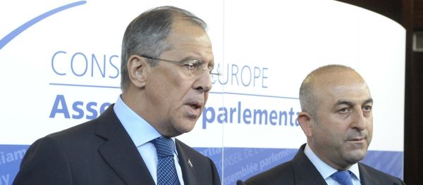 Russian Foreign Minister Sergei Lavrov, left, and Turkish Foreign Minister Mevlut Cavusoglu Russian Foreign Minister Sergei Lavrov, left, and Turkish Foreign Minister Mevlut Cavusoglu - Sputnik International
