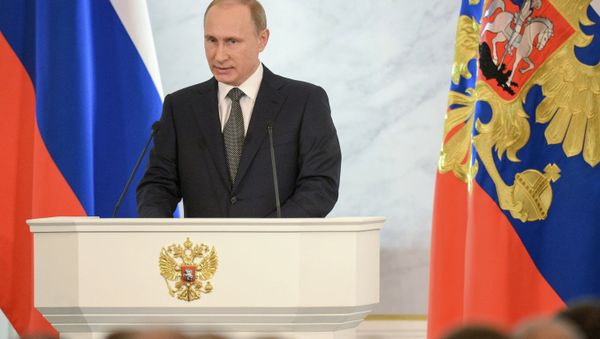 Vladimir Putin delivers annual Presidential Address to Federal Assembly - Sputnik International