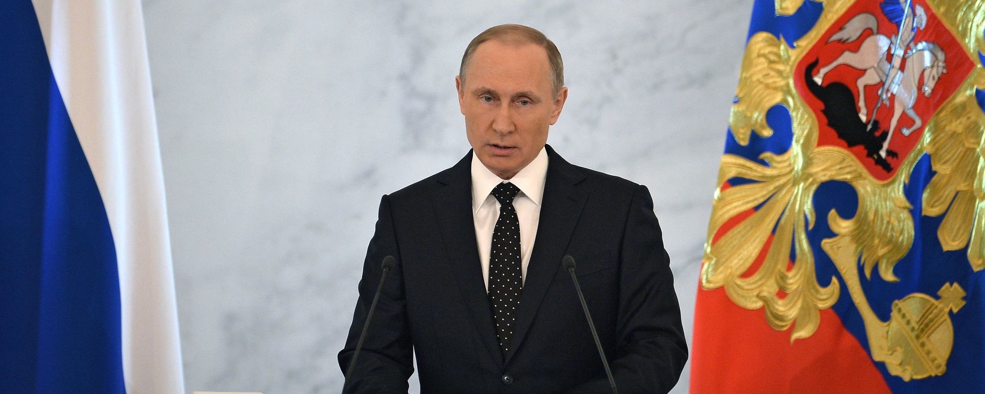 Vladimir Putin delivers annual Presidential Address to Federal Assembly Vladimir Putin delivers annual Presidential Address to Federal Assembly - Sputnik International, 1920, 14.12.2023