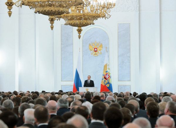 Vladimir Putin delivers annual Presidential Address to Federal Assembly - Sputnik International
