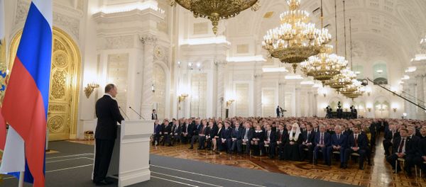 Vladimir Putin delivers annual Presidential Address to Federal Assembly - Sputnik International