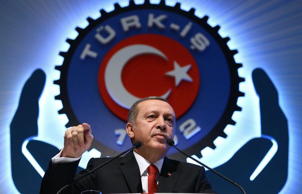Turkey's President Recep Tayyip Erdogan addresses a labor union meeting in Ankara, Turkey, Thursday, Dec. 3, 2015. Turkey's President Recep Tayyip Erdogan addresses a labor union meeting in Ankara, Turkey, Thursday, Dec. 3, 2015. - Sputnik International