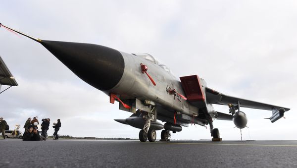 A Tornado aircraft of the Tactical Air Force Wing 51 'Immelmann' is pictured during a presentation at German army Bundeswehr airbase in Jagel near the German-Danish border, December 4, 2015 A Tornado aircraft of the Tactical Air Force Wing 51 'Immelmann' is pictured during a presentation at German army Bundeswehr airbase in Jagel near the German-Danish border, December 4, 2015 - Sputnik International