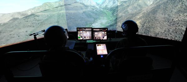 A picture taken on June 29, 2015 shows a flight simulator. A picture taken on June 29, 2015 shows a flight simulator. - Sputnik International