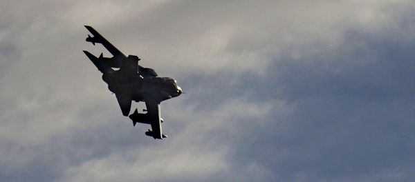 A British Tornado warplane flies over the RAF Akrotiri, a British air base near costal city of Limassol, Cyprus, Thursday, Dec. 3, 2015, after arriving from an airstrike against Islamic State group targets in Syria A British Tornado warplane flies over the RAF Akrotiri, a British air base near costal city of Limassol, Cyprus, Thursday, Dec. 3, 2015, after arriving from an airstrike against Islamic State group targets in Syria - Sputnik International