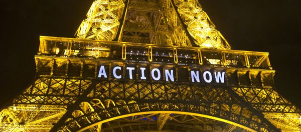 The Eiffel Tower lights up with the sloganAction Nowreferring to the COP21, United Nations Climate Change Conference in Paris, Sunday, Dec. 6, 2015 The Eiffel Tower lights up with the sloganAction Nowreferring to the COP21, United Nations Climate Change Conference in Paris, Sunday, Dec. 6, 2015 - Sputnik International