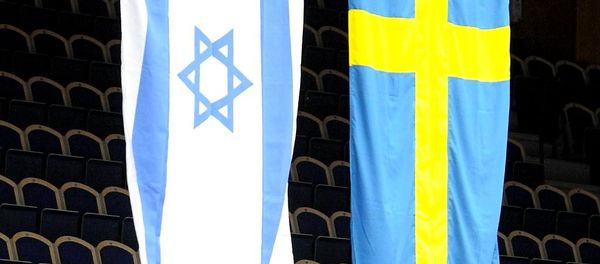 The Israeli and Swedish flags in the Baltic Arena in Malmo, Sweden, Friday March 6, 2009. - Sputnik International