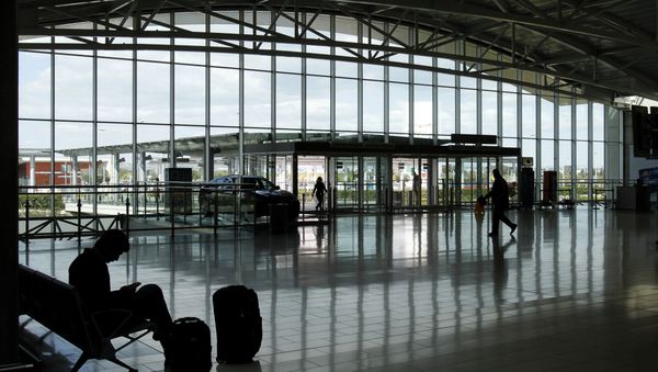 A passenger waits for his flight at Larnaca international airport, Larnaca, Cyprus. (File) A passenger waits for his flight at Larnaca international airport, Larnaca, Cyprus. (File) - Sputnik International