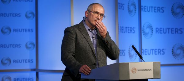 Former Russian tycoon Mikhail Khodorkovsky speaks during a Reuters Newsmaker event at Canary Wharf in London, Britain, November 26, 2015 - Sputnik International
