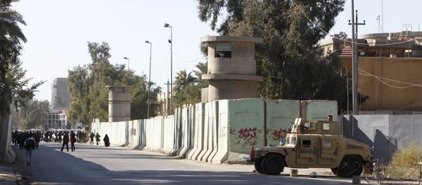Iraqi security forces stand guard with their military vehicle outside the Turkish embassy in Baghdad December 8 2015 Iraqi security forces stand guard with their military vehicle outside the Turkish embassy in Baghdad December 8 2015 - Sputnik International