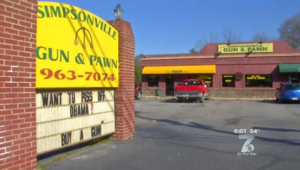 Want to Piss Off Obama? Buy a Gun Shop Sign Reads print screen - Sputnik International
