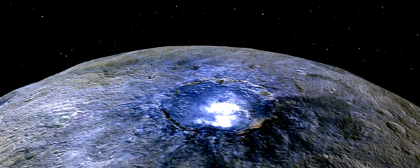 This representation of Ceres' Occator Crater in false colors shows differences in the surface composition. This representation of Ceres' Occator Crater in false colors shows differences in the surface composition. - Sputnik International
