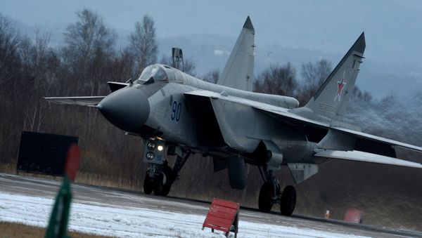 Tactical flight drill by fighter aircraft in Primorye Territory Tactical flight drill by fighter aircraft in Primorye Territory - Sputnik International