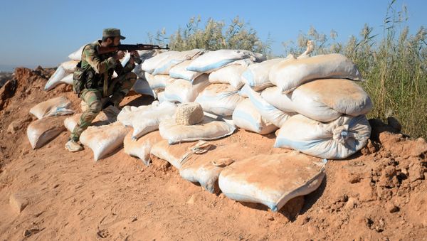 The Syrian army has reportedly launched an offensive against Daesh in the country's southwestern province of Daraa, approaching a strategic border crossing near Jordan The Syrian army has reportedly launched an offensive against Daesh in the country's southwestern province of Daraa, approaching a strategic border crossing near Jordan - Sputnik International