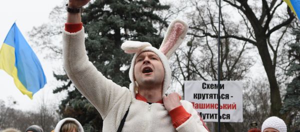 Protesters rally to demand Ukraine's government should resign Protesters rally to demand Ukraine's government should resign - Sputnik International