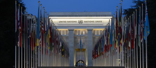 A picture taken on December 10, 2015 shows the United Nations headquarters in Geneva at dusk A picture taken on December 10, 2015 shows the United Nations headquarters in Geneva at dusk - Sputnik International