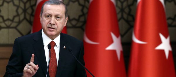 Turkey's President Recep Tayyip Erdogan addresses a meeting in Ankara, Turkey. - Sputnik International