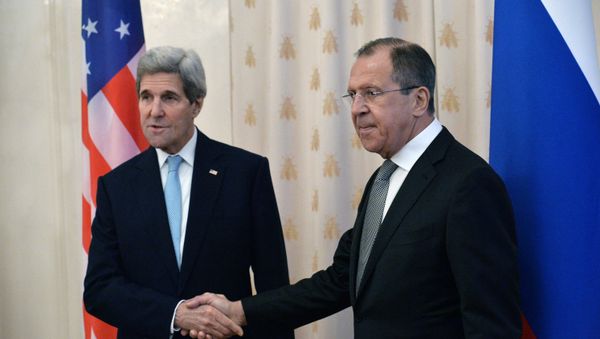Russian Foreign Minister Sergey Lavrov meets with US Secretary of State John Kerry Russian Foreign Minister Sergey Lavrov meets with US Secretary of State John Kerry - Sputnik International