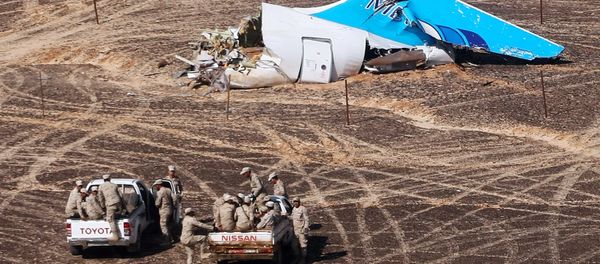 Wreckage of Russian Aircraft Airbus A321 in Egypt - Sputnik International