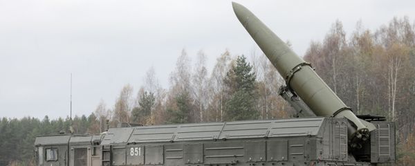 The Russian Iskander SRBM system being prepped for launch during military exercises. File photo. The Russian Iskander SRBM system being prepped for launch during military exercises. File photo. - Sputnik International