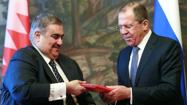 Foreign Minister Sergey Lavrov meets with Foreign Minister of Bahrein Khalid bin Ahmad Al Khalifa Foreign Minister Sergey Lavrov meets with Foreign Minister of Bahrein Khalid bin Ahmad Al Khalifa - Sputnik International
