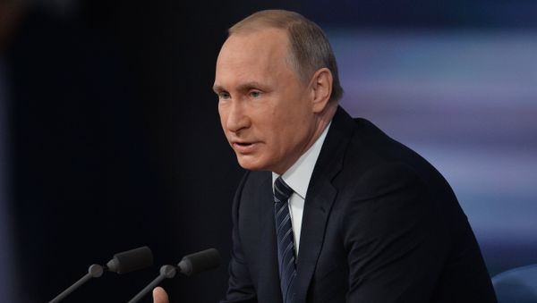 December 17, 2015. Russian President Vladimir Putin at the 11th annual news conference at the World Trade Center on Krasnaya Presnya - Sputnik International