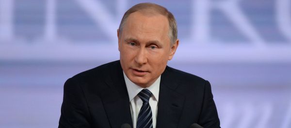 December 17, 2015. Russian President Vladimir Putin at the 11th annual news conference at the World Trade Center on Krasnaya Presnya December 17, 2015. Russian President Vladimir Putin at the 11th annual news conference at the World Trade Center on Krasnaya Presnya - Sputnik International