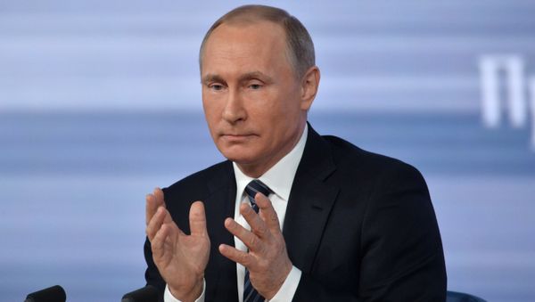 December 17, 2015. Russian President Vladimir Putin at the 11th annual news conference at the World Trade Center on Krasnaya Presnya - Sputnik International