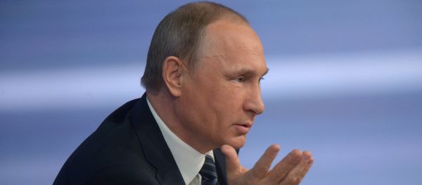 December 17, 2015. Russian President Vladimir Putin at the 11th annual news conference at the World Trade Center on Krasnaya Presnya December 17, 2015. Russian President Vladimir Putin at the 11th annual news conference at the World Trade Center on Krasnaya Presnya - Sputnik International