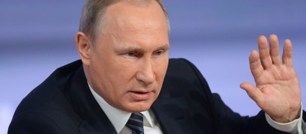December 17, 2015. Russian President Vladimir Putin at the 11th annual news conference at the World Trade Center on Krasnaya Presnya December 17, 2015. Russian President Vladimir Putin at the 11th annual news conference at the World Trade Center on Krasnaya Presnya - Sputnik International