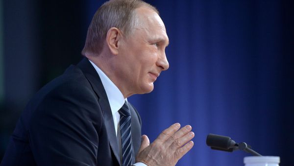 December 17, 2015. Russian President Vladimir Putin at the 11th annual news conference at the World Trade Center on Krasnaya Presnya - Sputnik International