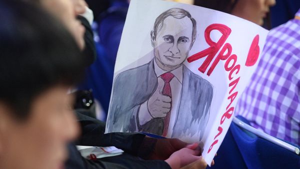 Journalists before a news conference with Russian President Vladimir Putin - Sputnik International