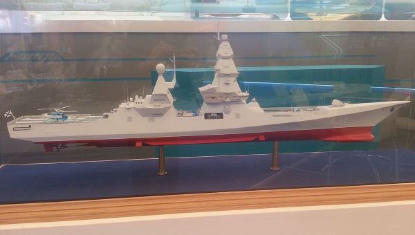 Mock Leader class destroyer on «Army 2015» - Sputnik International