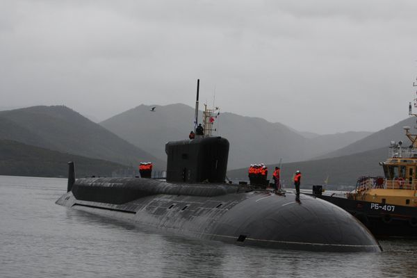 The Alexander Nevsky nuclear submarine crew at a welcome ceremony for the navy's new Borei-class project 955 vessel at the Kamchatka's Vilyuchinsk permanent base. file photo The Alexander Nevsky nuclear submarine crew at a welcome ceremony for the navy's new Borei-class project 955 vessel at the Kamchatka's Vilyuchinsk permanent base. file photo - Sputnik International