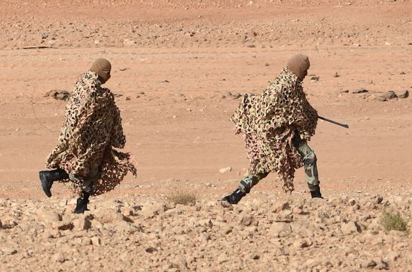 Snipers of Saudi Special forces run before taking a position during anti-terrorist exercises (File) - Sputnik International