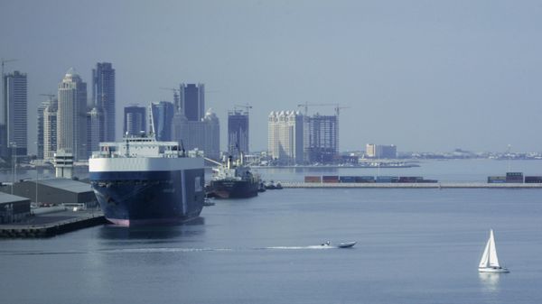 A picture shows a general view of the Qatari capital's port in Doha - Sputnik International