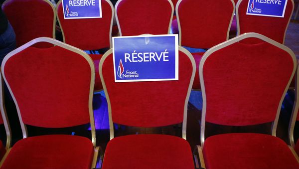 Empty seats are sticked with Reserved National Front - Sputnik International