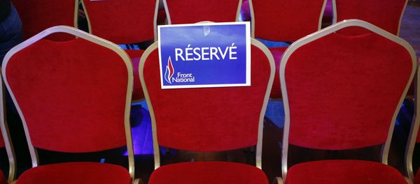Empty seats are sticked with Reserved National Front - Sputnik International