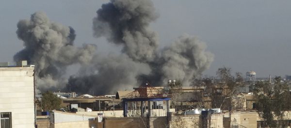 The US-led coalition airstrike in Ramadi, the capital of Iraq's Anbar province, 70 miles (115 kilometers) west of Baghdad, Iraq. - Sputnik International