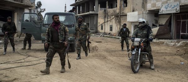 Syrian Arab Army (SAA) soldiers Syrian Arab Army (SAA) soldiers - Sputnik International