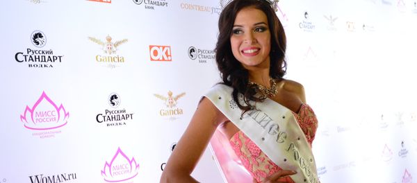 Sofia Nikitchuk (Yekaterinburg), the winner of the Miss Russia 2015 title, at Barvikha Concert Hall - Sputnik International