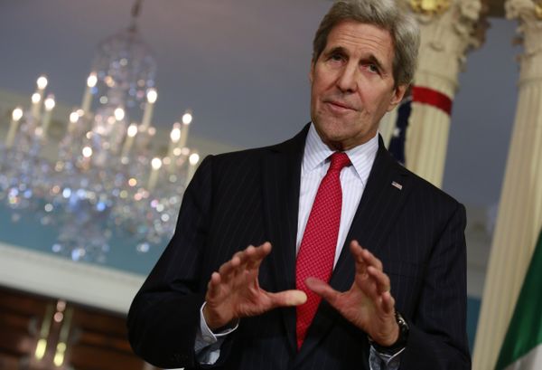 US Secretary of State John Kerry talks to the media at the State Department in Washington on December 16, 2015 US Secretary of State John Kerry talks to the media at the State Department in Washington on December 16, 2015 - Sputnik International