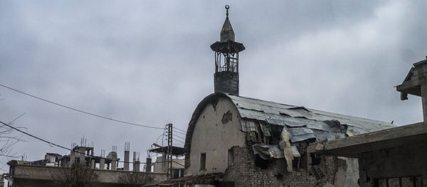 A mosque at the Marj al-Sultan military airbase, captured by the Syrian Arab Army (SAA), in south-eastern Damascus A mosque at the Marj al-Sultan military airbase, captured by the Syrian Arab Army (SAA), in south-eastern Damascus - Sputnik International