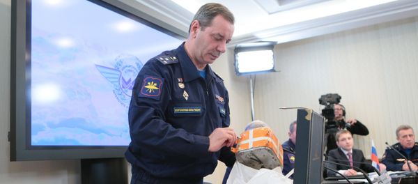 Chairman of the Air Accident Investigation Commission Nikolai Primak at the briefing on the start of decoding and analyzing of the flight data recorders from the Su-24M plane downed by a Turkish fighter over Syria on November 24, 2015 - Sputnik International