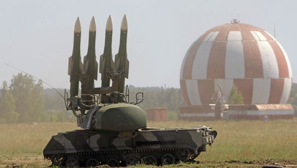 In this June 30, 2010 file photo, a Russian Buk-M2 air defense system is displayed at a military show at the international forum Technologies in machine building 2010 in Zhukovsky, outside Moscow - Sputnik International