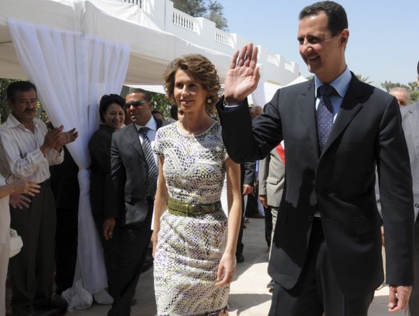 Syrian President Bashar Assad and his wife Asma Assad. (File)  - Sputnik International