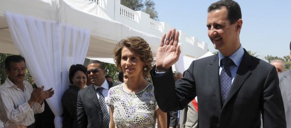 Syrian President Bashar Assad and his wife Asma Assad. (File) Syrian President Bashar Assad and his wife Asma Assad. (File) - Sputnik International