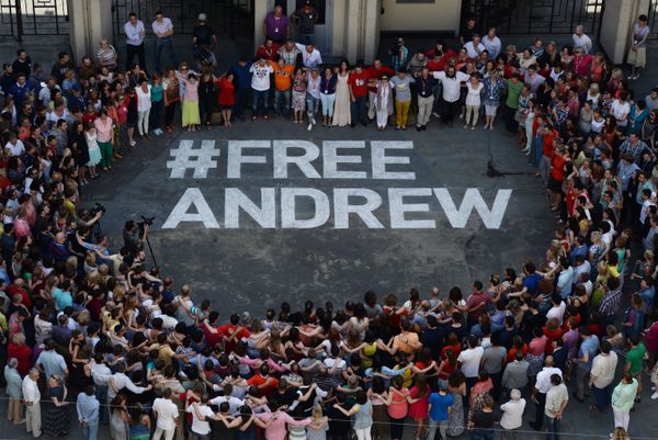 Flash mob in support of photographer Andrei Stenin - Sputnik International